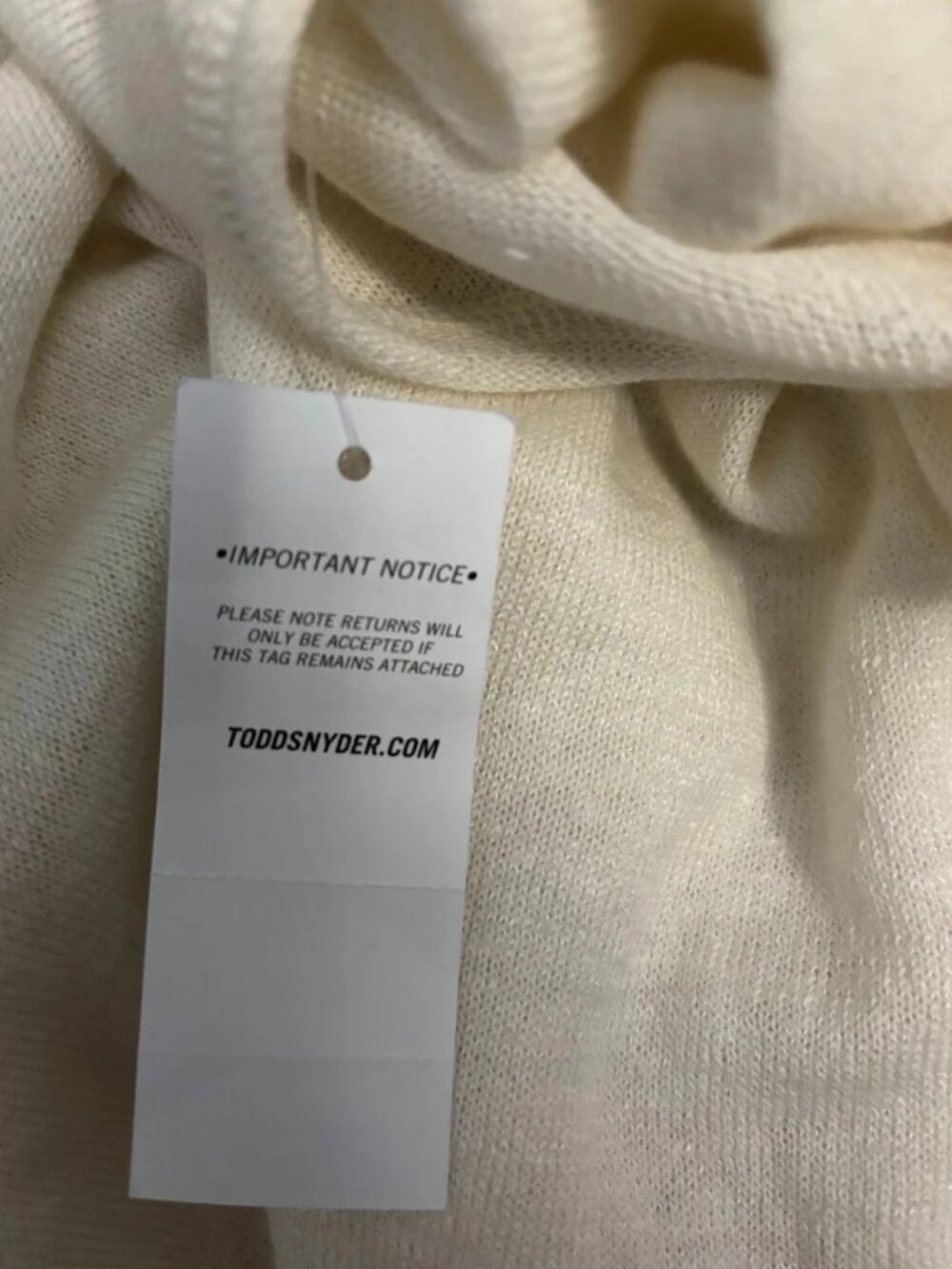 Todd Snyder Textured Linen Crew Sweater Size XXL Bisque NWT 198 - Picture 5 of 11